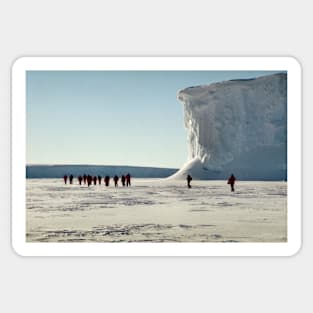 Walking at the Drygalski Ice Tongue, Antarctica Sticker